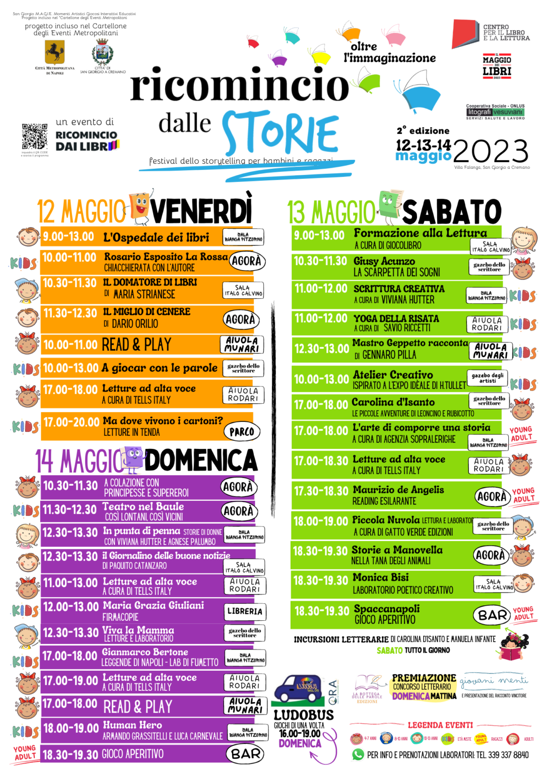 Programma Ricomincio dalle Storie 2023
