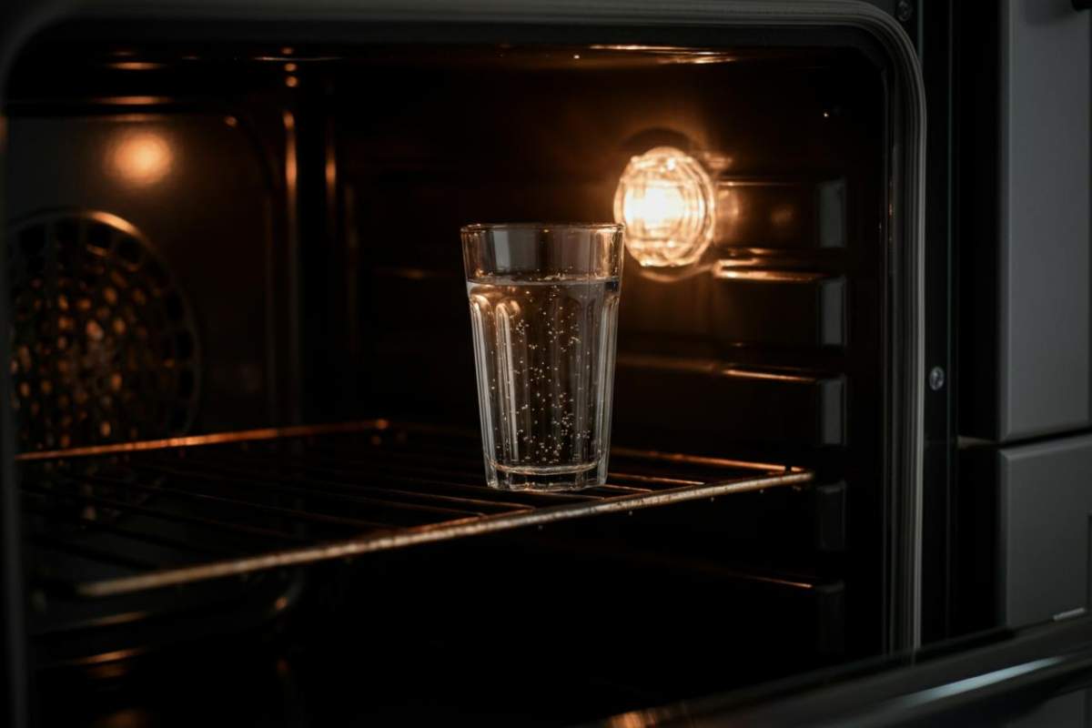 Bicchiere d'acqua nel forno, perché