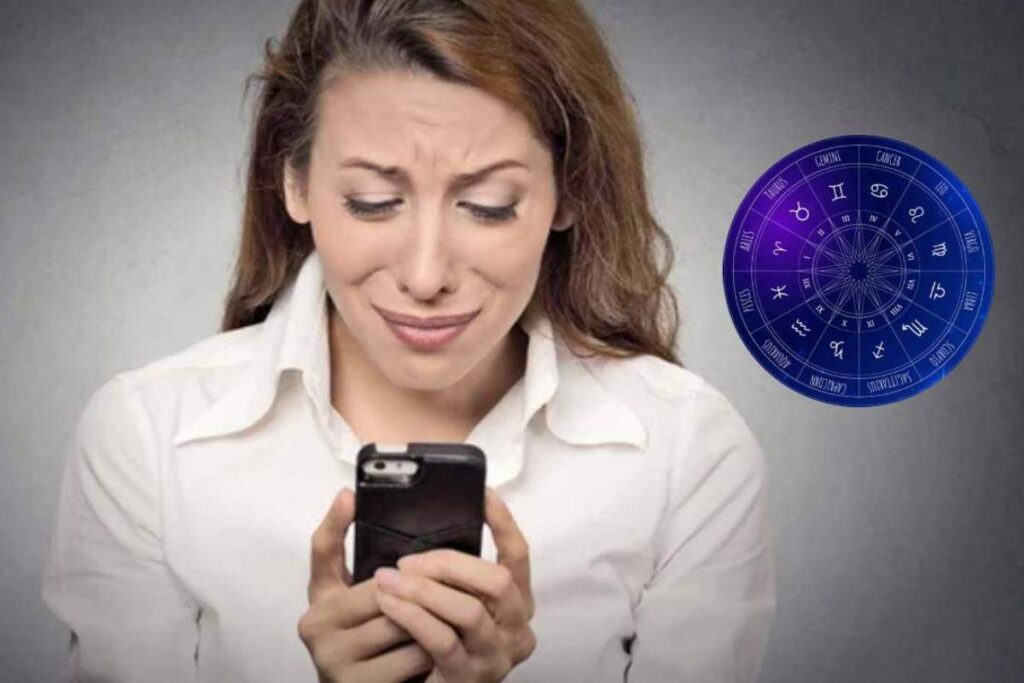 Donna triste per l'oroscopo