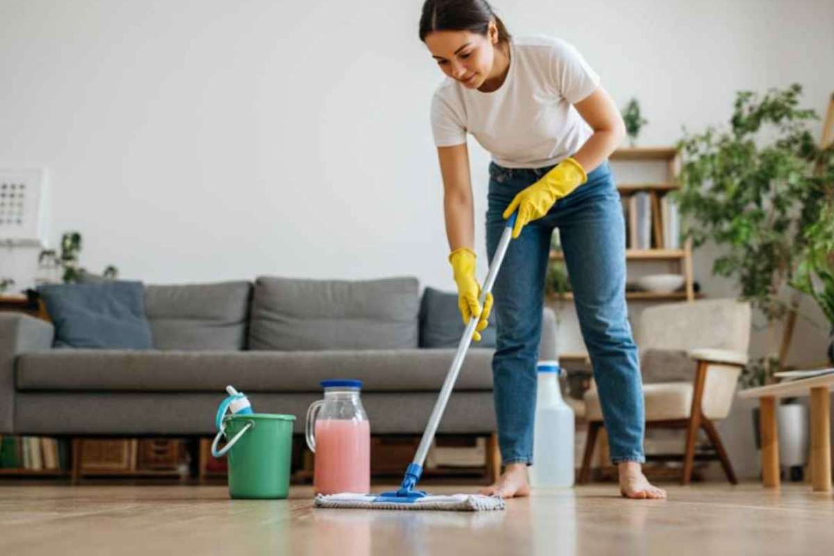 trucco per pavimenti brillanti